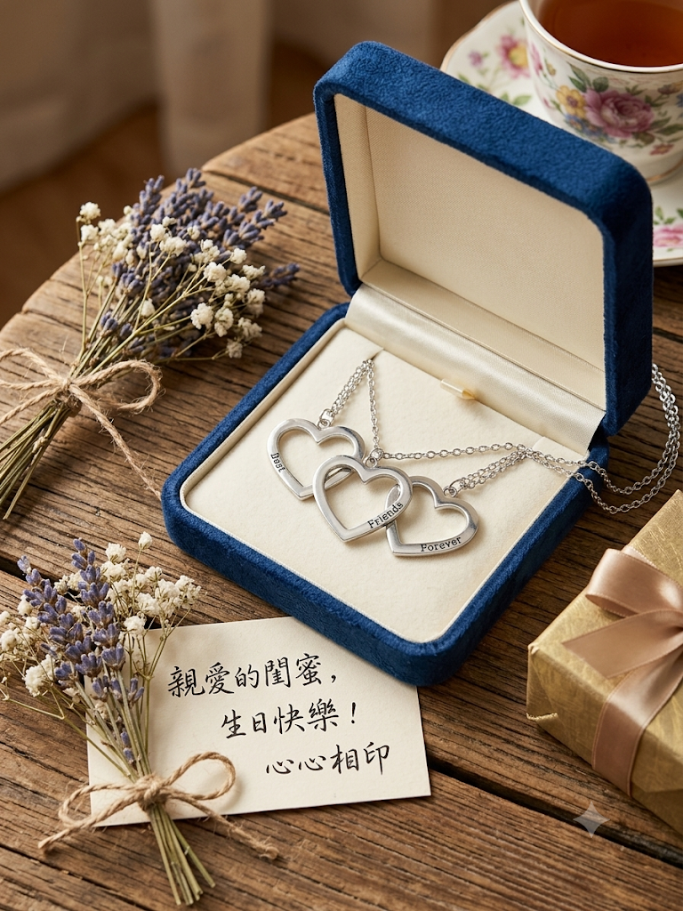 閨蜜心心相連項鍊 Best Friends Forever Heart Necklace